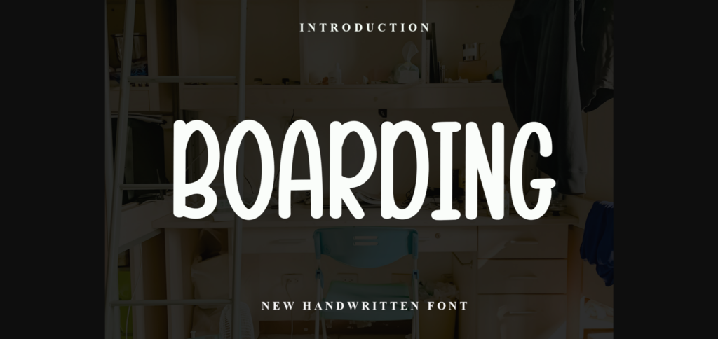 Boarding Font Poster 3