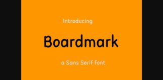 Boardmark Font Poster 1