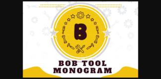 Bob Tool Monogram Font Poster 1