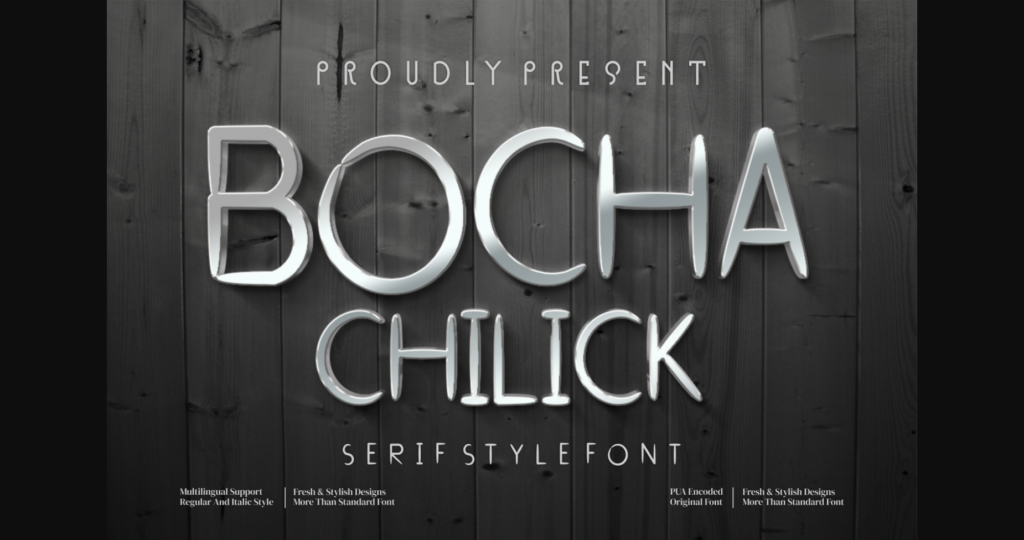 Bocha Chilick Font Poster 1