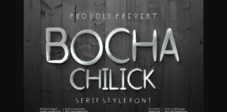 Bocha Chilick Font Poster 1