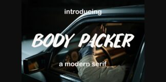 Body Packer Font Poster 1