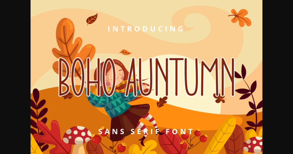 Boho Auntumn Font Poster 3