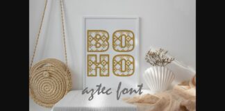 Boho Aztec Font Poster 1