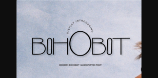 Bohobot Font Poster 1