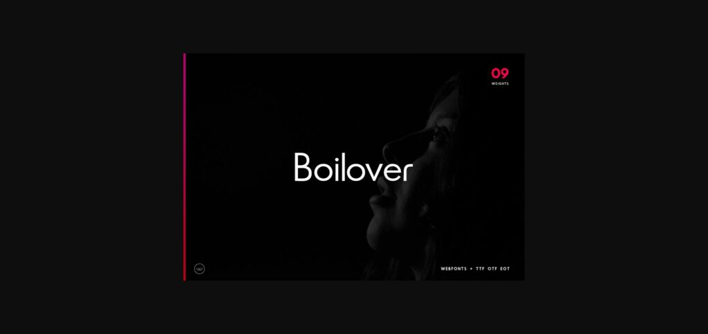 Boilover Font Poster 3