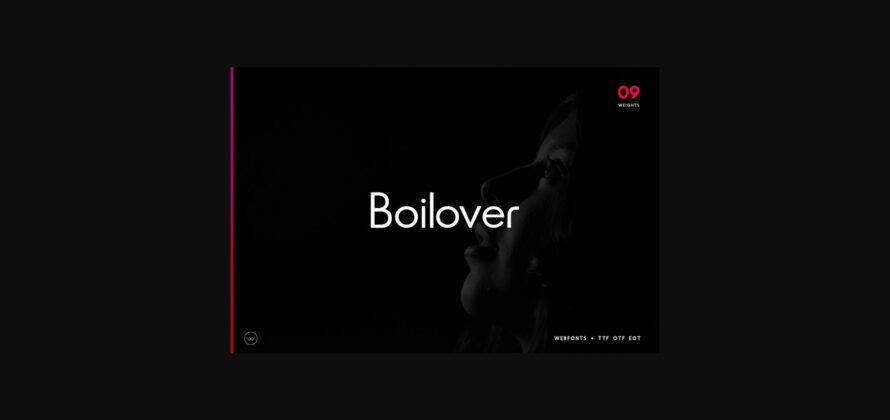 Boilover Font Poster 3