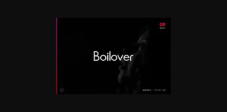 Boilover Font Poster 1