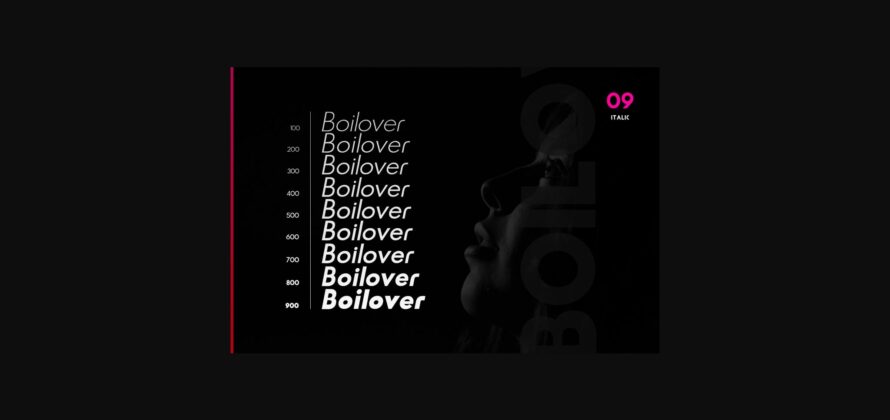 Boilover Font Poster 5