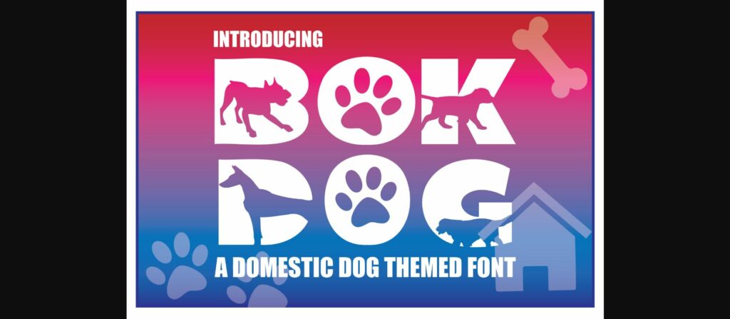 Bok Dog Font Poster 3