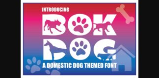 Bok Dog Font Poster 1