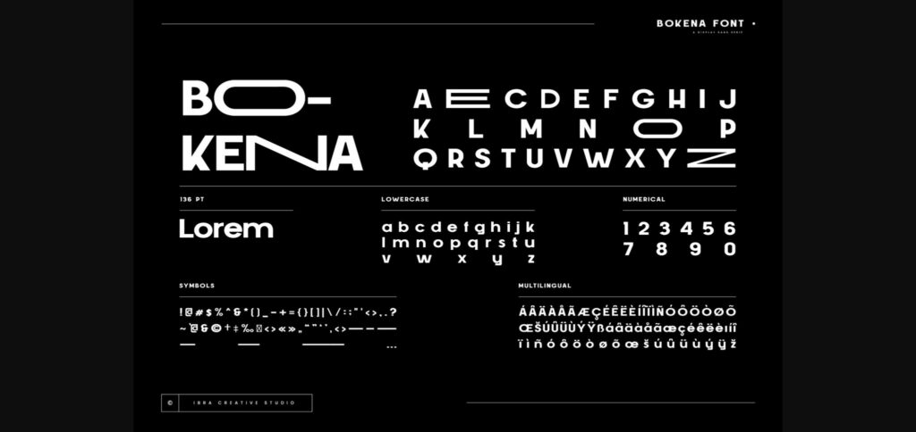 Bokena Font Poster 7