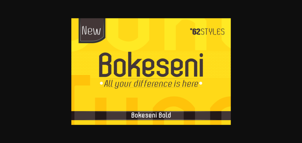 Bokeseni Bold Font Poster 3