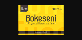 Bokeseni Book Font Poster 1