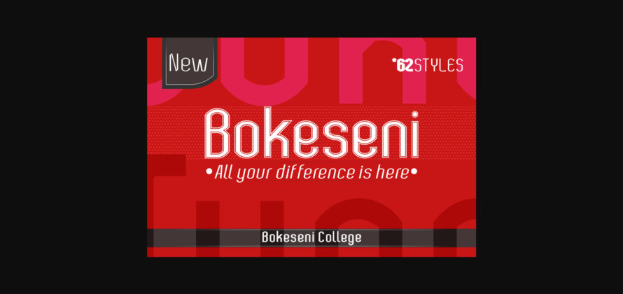 Bokeseni College Font Poster 3