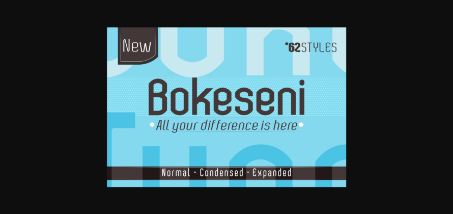 Bokeseni Condensed Font Poster 3