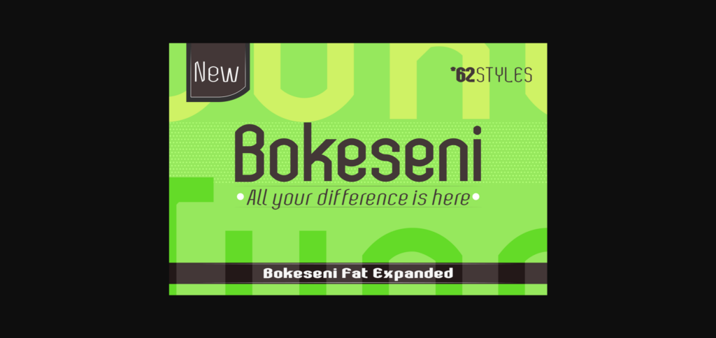 Bokeseni Expanded Fat Font Poster 1