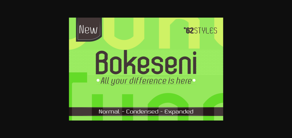 Bokeseni Expanded Font Poster 3