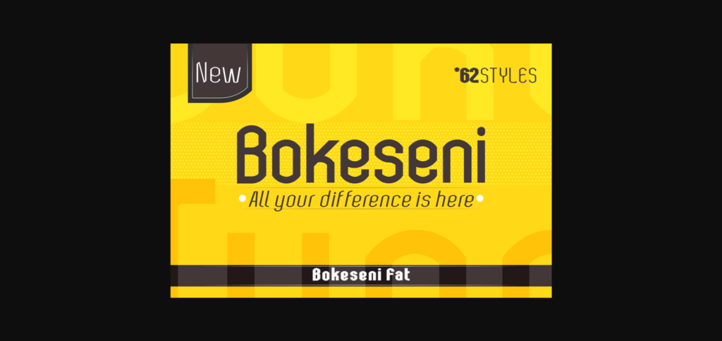 Bokeseni Fat Font Poster 3