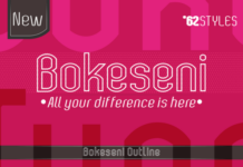 Bokeseni Outline Font