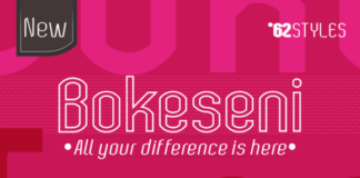 Bokeseni Outline Font