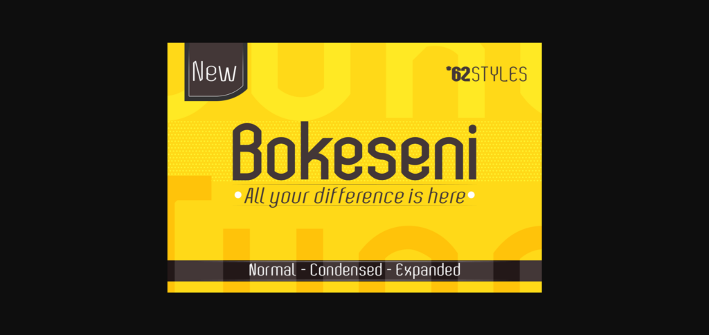 Bokeseni Regular Font Poster 3