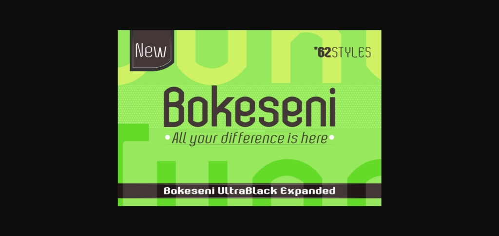 Bokeseni UltraBlack Expanded Font Poster 3