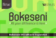 Bokesen UltraBlack Expanded Font