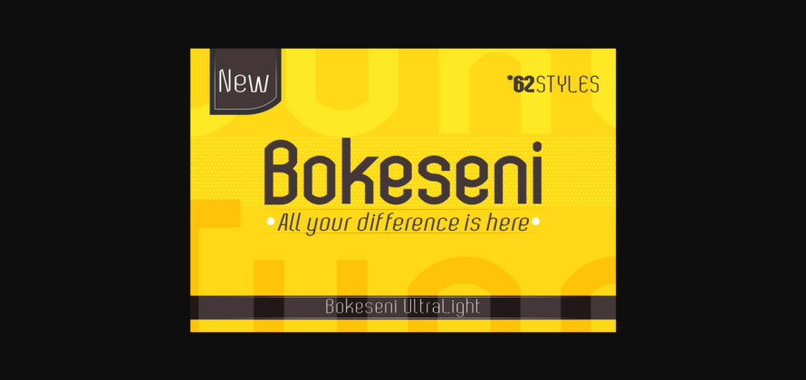 Bokeseni UltraLight Font Poster 3