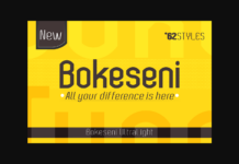 Bokeseni UltraLight Font Poster 1