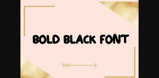 Bold Black Font Poster 1