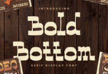 Bold Bottom Fonts