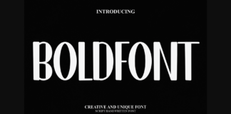 Bold Font Poster 1