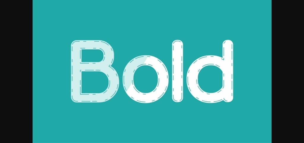 Bold Font Poster 1