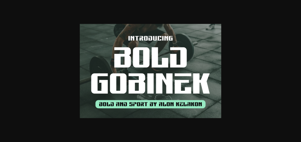 Bold Gobinek Font Poster 1