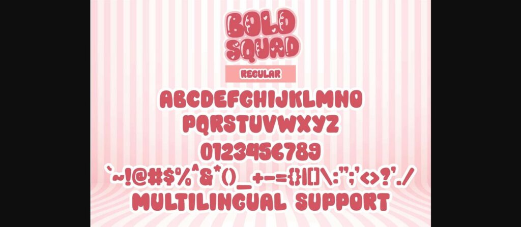 Bold Squad Font Poster 7