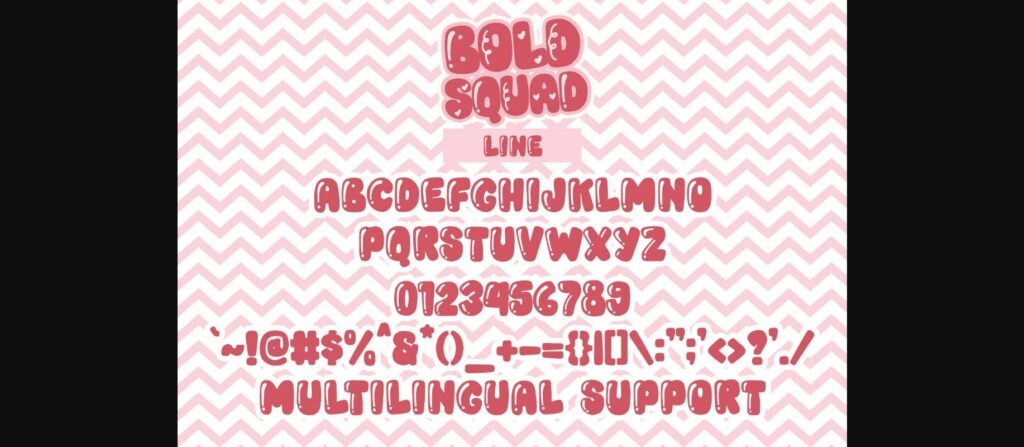 Bold Squad Font Poster 8