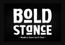 Bold Stance Font Poster 1