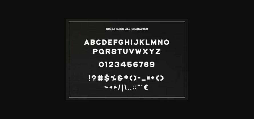 Bolda Sans Font Poster 11