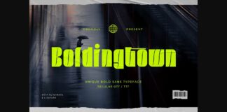 Boldingtown Font Poster 1