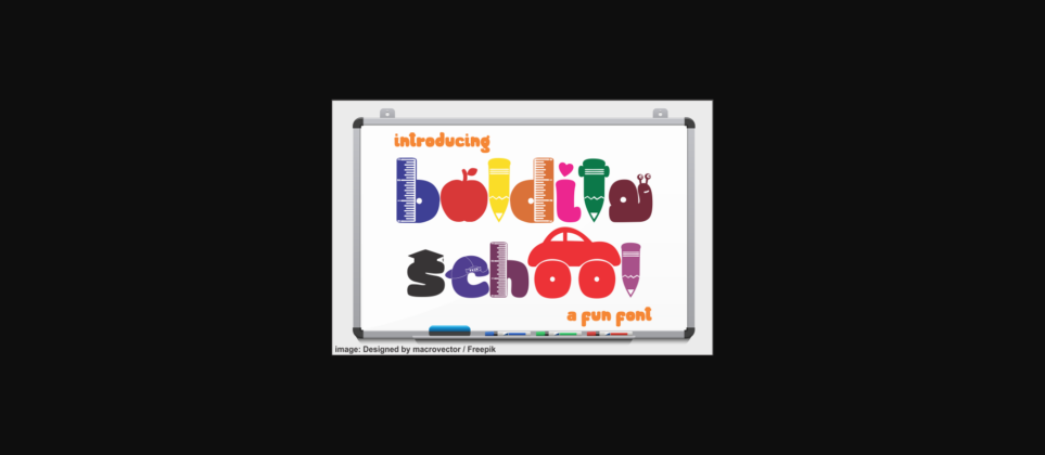 Boldita School Font Poster 3