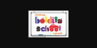 Boldita School Font Poster 1