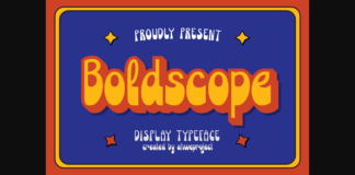 Boldscope Font Poster 1