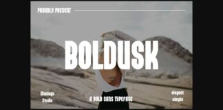 Boldusk Font Poster 1