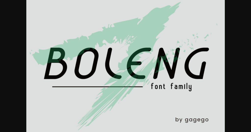 Boleng Font Poster 1