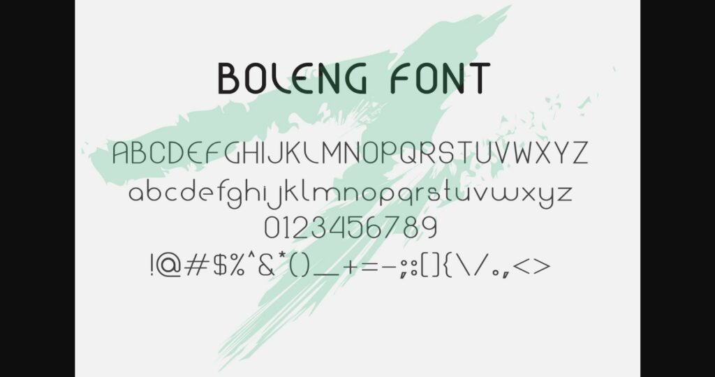 Boleng Font Poster 4