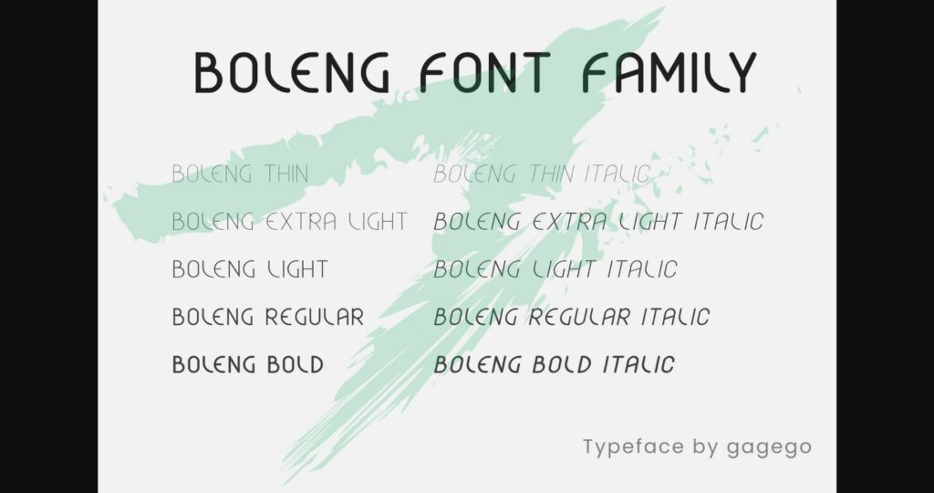 Boleng Font Poster 5