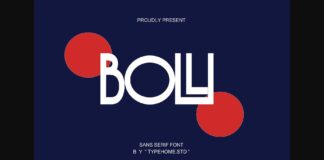 Bolli Font Poster 1