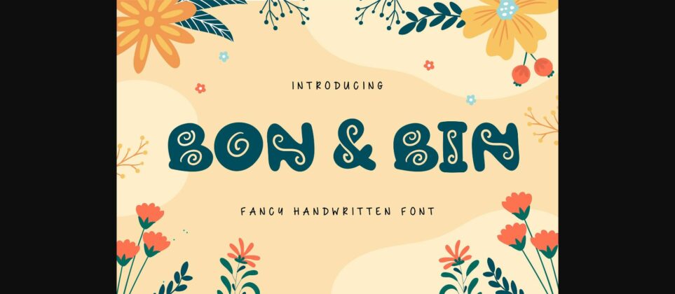 Bon & Bin Font Poster 3