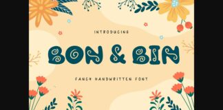 Bon & Bin Font Poster 1